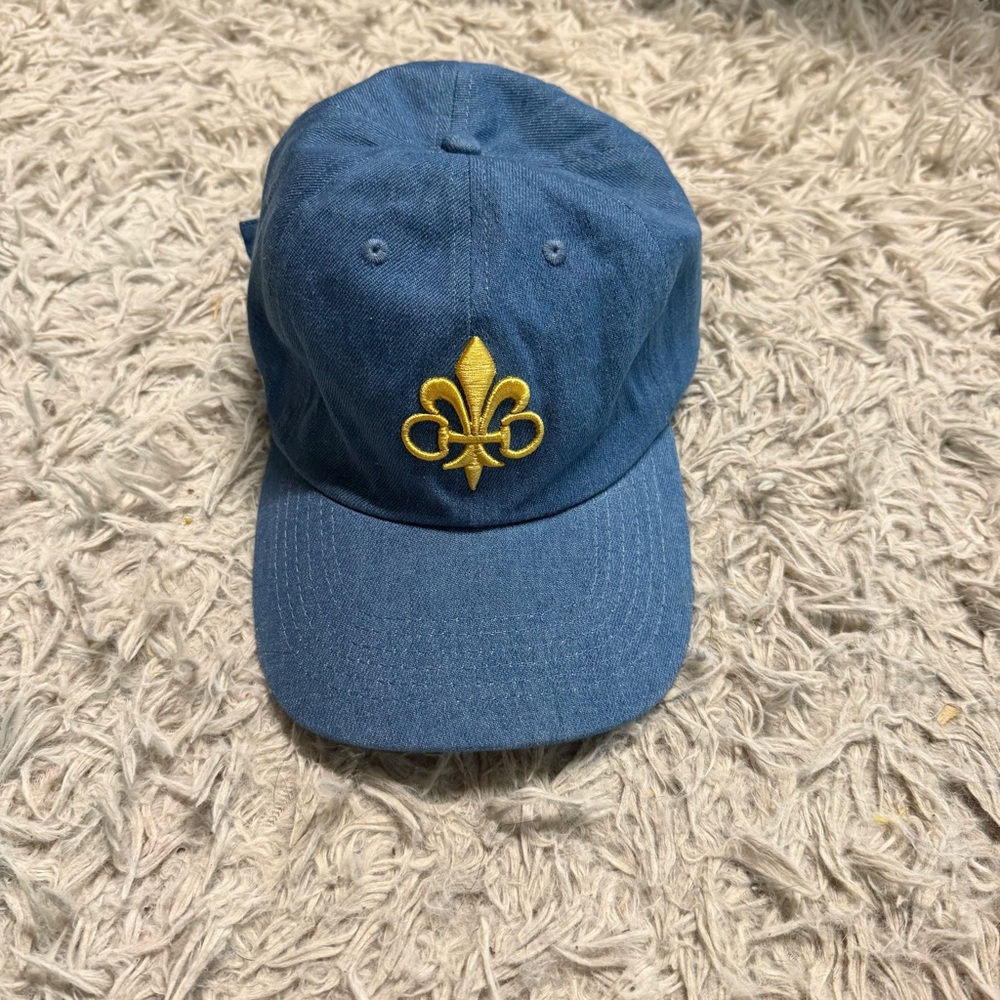 Blue Clovis Horseback Riding Baseball Hat. Good Condition.